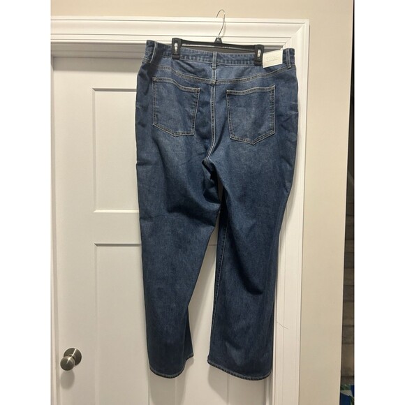 Edited by Remi Bader Women's Loose Straight Leg Denim Jeans Size 18 W Dark Wash - Picture 6 of 7